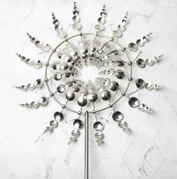 Unique and Enchanting Metal Windmill for Garden Decor-Orizon Depot